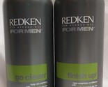 Redken Men Go Clean Shampoo &amp; Finish Up Conditioner Set 33.8 Oz. Each - £174.65 GBP