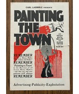 *PAINTING THE TOWN &#39;27 Universal Silent Pressbook Glenn Tryon, Patsy Rut... - $170.42 CAD