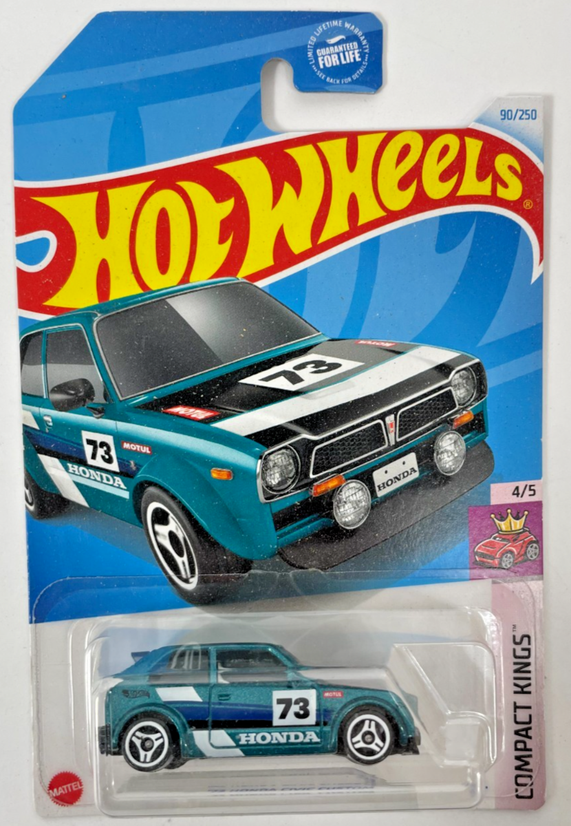 Van / Sports Car / Hot Wheels 73 Honda Civic Custom Compact Kings #H40 - $13.85