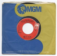 1980 Styx Rockin&#39; The Paradise / Don&#39;t Let it End 7&quot; 45 Record A &amp; M AM 2543 - £7.67 GBP