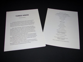1999 David O. Russell Movie THREE KINGS Press Kit Production Notes Press... - $16.99