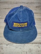 Vintage Bouten Construction Mens Corduroy Mesh Snapback Trucker Hat Cap ... - £19.47 GBP