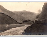 RPPC Train Through Andes Mountain Range Uspallata Argentina UNP Postcard V7 - $17.77
