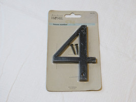 Perfect Home 848974 4 inch black mailbox house number # 4 NOS - £15.25 GBP