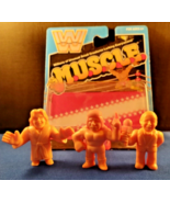 M.U.S.C.L.E 3 Pack WWF WWE Figures - Iron Sheik, Mean Gene Okerlund &amp; Ri... - $14.85