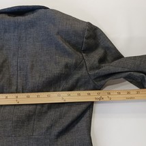 Express RN#55285 Women's Gray Cotton Blend 2-Button Blazer Jacket Size 4 image 7