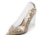 Inestone clear heels for women fancy shoes y869 2 party dress women s pumps ladies thumb155 crop