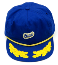 Vintage Buick Roped Blue Yellow Hat Scrambled Eggs Adjustable USA - £11.69 GBP