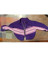 American Girl purple Track jacket retired Girl of Today Zip Up Vintage - £7.10 GBP