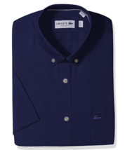 Lacoste Mens Short Sleeve with Pocket Mini Pique Regular Fit Woven Shirt... - $72.00