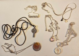 Fashion Necklace LOT 6 Religious Celtic Cross Zara Charm Pendant Mother ... - £23.59 GBP