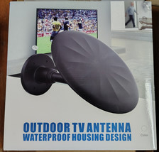 VHF UHF HDTV Outdoor Smart TV Antenna, Waterproof Housing Design, Black - $93.49