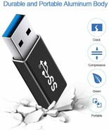 Electop Updated USB 3.1 Male to Type-C Female Adapter,USB A C GEN... - £30.13 GBP