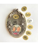 1992 Vintage Years Together Photo Exchangeable Numbers Metal Christmas O... - £19.50 GBP