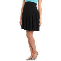 Maternity Skirt Black Elastic Waist Knee Length Stretch Flare Introspect... - £15.57 GBP