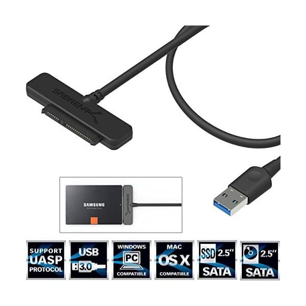Sabrent USB 3.0 to SSD / 2.5-Inch SATA Hard Drive Adapter [Optimized For... - $24.00