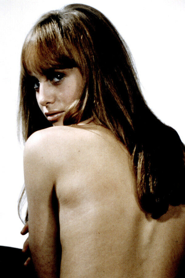 Susan George bare backed 1969 studio portrait 4x6 inch real photo - $4.75