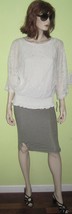 Maria Gabrielle Women&#39;s Fashionista White Lace Blouse Tunic Pullover Shi... - $35.00