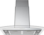 30&quot; Rh668I Tempered Glass Stainless Steel Led Light Island Mount Kitchen... - $906.99