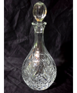 Vintage BLOCK CRYSTAL 12.625&quot; Hand Blown FORUM Decanter - Wine, Cognac, ... - $34.98