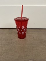 WISCONSIN BADGERS Reusable Cold Beverage Cup Vintage Bucky The Badger - $10.00