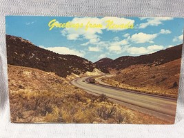 Vintage Real Photo Postcard Highway Through Nevada - £1.07 GBP