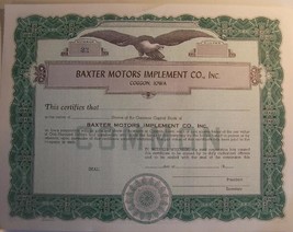 Baxter Laboratories Stock Certificate-1972 - Old Vintage Rare Scripophil... - $49.95