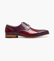 Stacy Adams Palmento Modified CapToe Oxford Dress Shoes Burgundy Multi 25740-641 image 7
