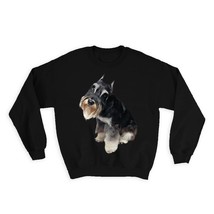 Schnauzer : Gift Sweatshirt Dog Pet Puppy Animal Apology Cute - £23.14 GBP