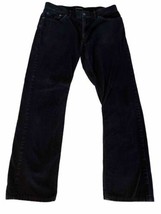 Banana Republic Pants Men&#39;s 35x32 Corduroy Chinos Straight Fit Pima Cotton Black - £19.46 GBP