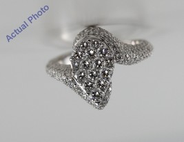 18k White Gold Pear Shaped Round Diamond Ring (2.11 Ct G VS1 Clarity) - £2,716.62 GBP