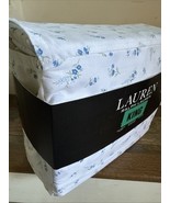 Ralph Lauren Blue White Floral 100% Cotton King Sheet Set 4 ~New - $137.18 CAD