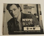 NYPD Blue Print Ad Jimmy Smits TPA18 - £4.66 GBP