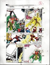 Original 1990 Avengers color guide art: Iron Man,Spider-man,Captain America,Thor - $79.19