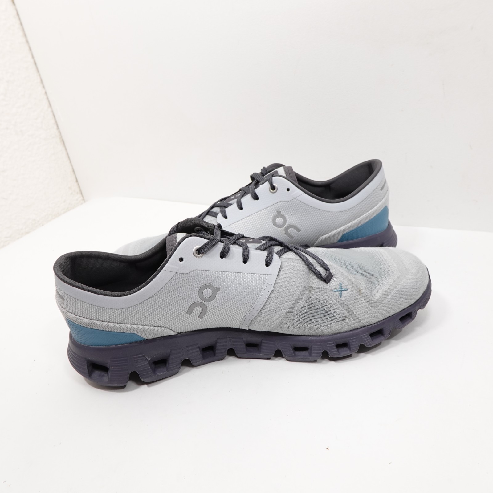 On Cloud X 3 Glacier Iron Mens Size 11.5 Gray Blue Athletic Running Shoes Item image 11