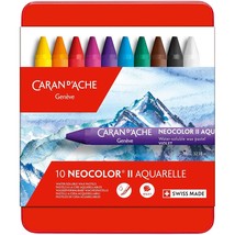 Caran d&#39;Ache Classic Neocolor II Water-Soluble Pastels, 10 Colors - £26.72 GBP
