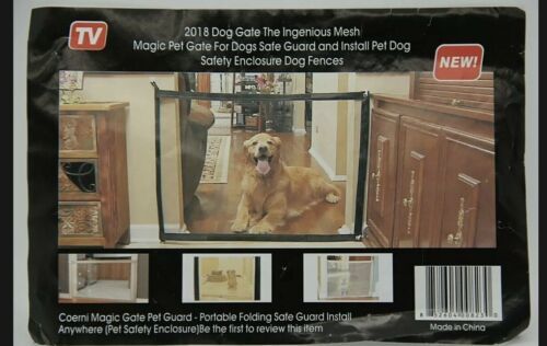 Mesh Dog Gate (As Seen on TV, 2018, Ingenious, Magic Pet, Portable Pet Guard) - $13.86