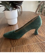 Dark green suede shoes . Size 7 - $16.00