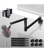 M05 Boom Arm, 360° Rotatable Microphone Stand with Desk Mount, Foldable ... - $33.60 CAD