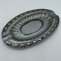 Vintage Small Oval Metal Tin Cigarette Ashtray Occupied Japan - $12.00