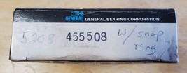 Hyatt General Bearing Company 455508 Caged Shielded Ball Bearing with Snap Ring - $21.75