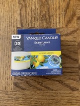 Yankee Candle Scentlight Refill Sicilian Lemon Air Freshener NEW - £11.58 GBP