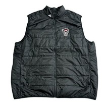 Adidas NC STATE Vest Mens 2XL Black Puffer Casual Lightweight Full Zip H... - $44.55