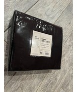 College Dorm Sheet Set Twin XL Black Solid Black NIP Student 3 Piece New... - $575.37 MXN