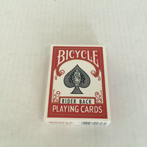 Vintage bicycle rider back red playing cards deck of cards poker 808  - $19.75