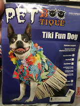 Pet Bootique Pony Express Pet Tiki Fun Dog Large Costume Hawaiian Luau Halloween - £14.00 GBP