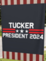 TUCKER 2024 Carlson for President Garden Flag 12x18 Inches American USA Freedom - £14.19 GBP