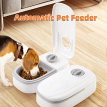 Automatic Pet Feeder Smart Food Dispenser For Cats Dogs Timer Stainless Steel Bo - £22.61 GBP+