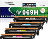069H 069 Toner Cartridge 4-Pack Compatible Replacement For Canon 069H To... - $239.99