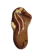 Sea Horse Secret Puzzle Jewelry Box 3D Wooden Trinket Stash Hand Carved ... - £23.34 GBP